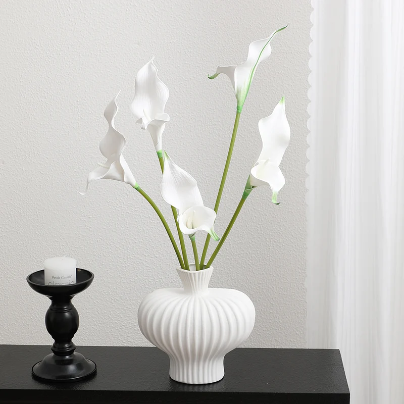 Artificial Calla Blossom Branch with Realistic Details