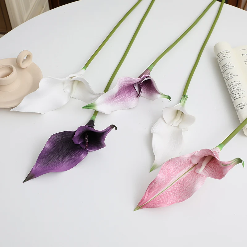 Artificial Calla Blossom Branch with Realistic Details
