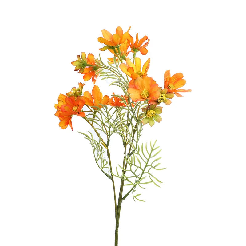 Artificial flower branch with bright pink flowers