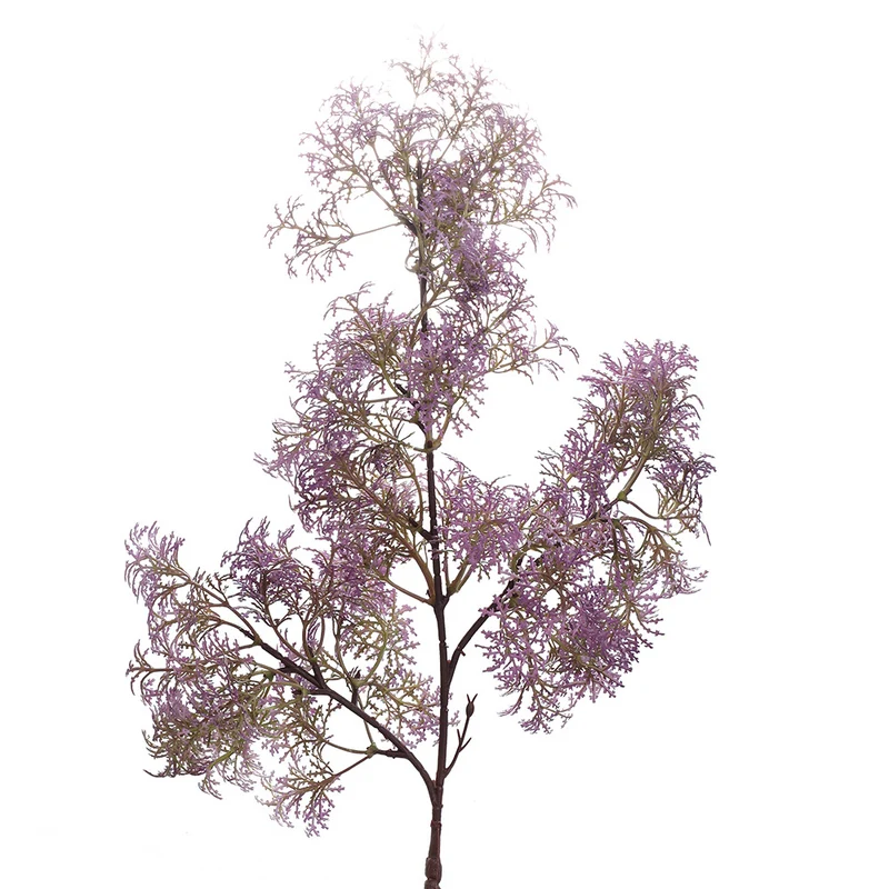 Artificial flower branch with delicate purple flowers