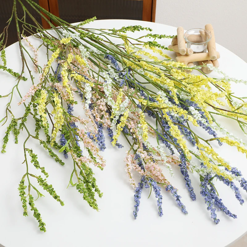 Artificial flower branch with fine pink flowers