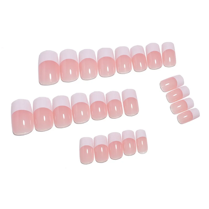 Premium French Tip Press-On Nägel Karnz