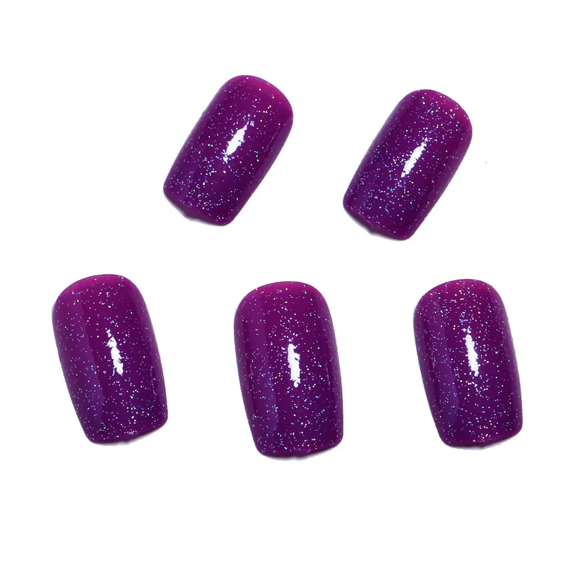 Glitzerndes Gel-Nagelset Karnz