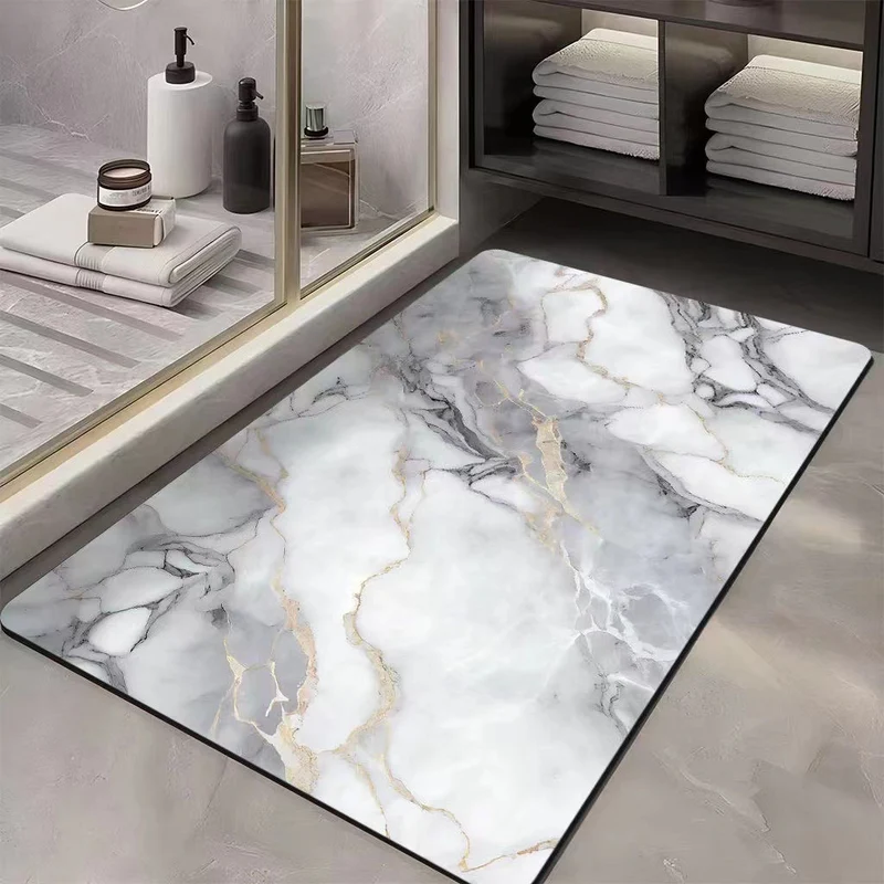 Luxuriöse Marmor Druck Badematte