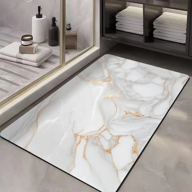 Luxuriöse Marmor Druck Badematte
