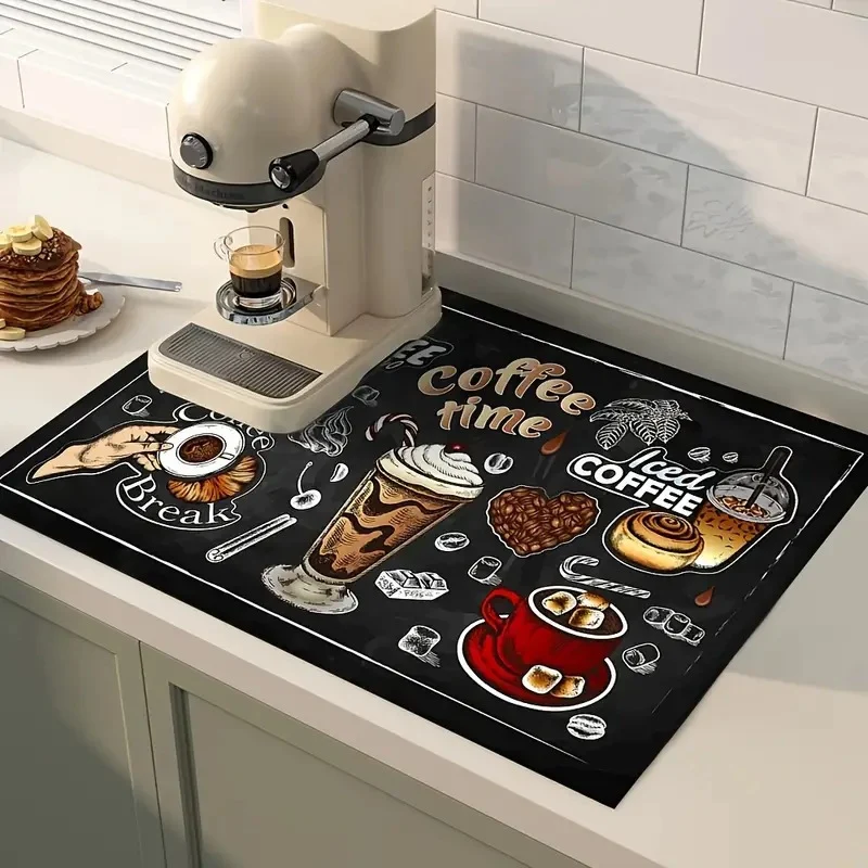 Kaffee-Thema Küchenmatte