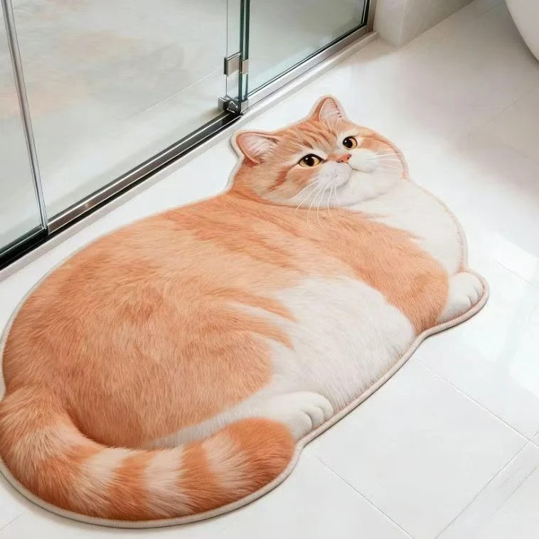 Katzenförmiger Teppich