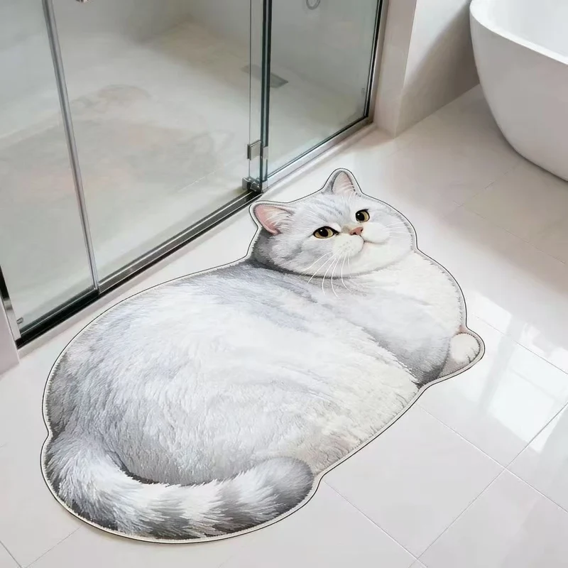 Katzenförmiger Teppich