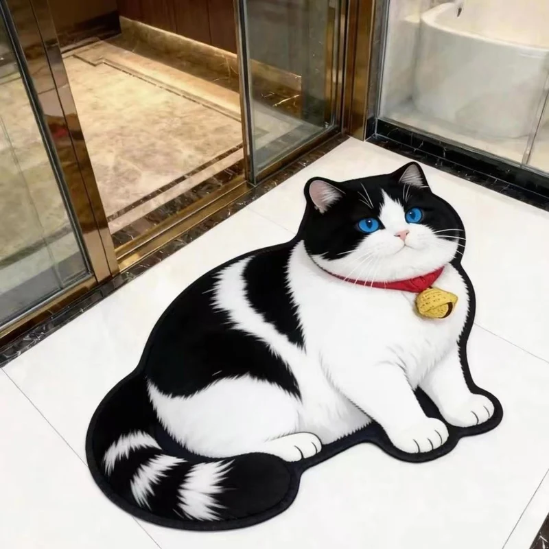 Katzenförmiger Teppich