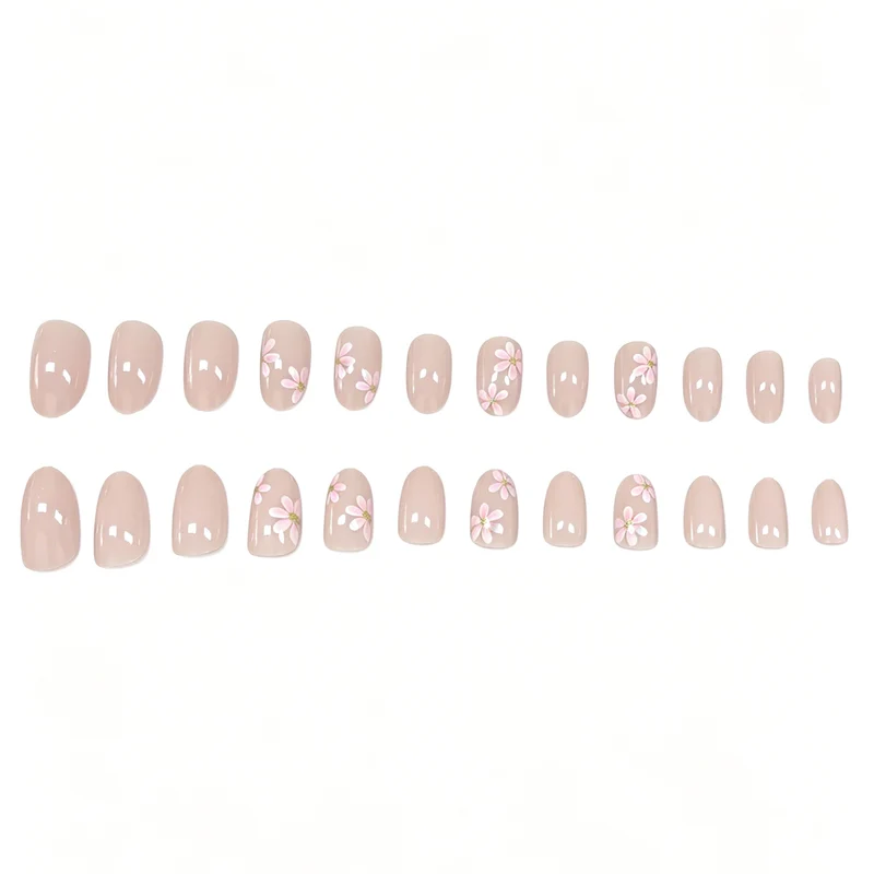 Floral-Inspired Press-On Nail Enhancements Stornfield