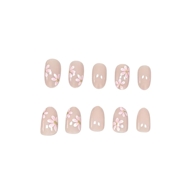 Floral-Inspired Press-On Nail Enhancements Stornfield