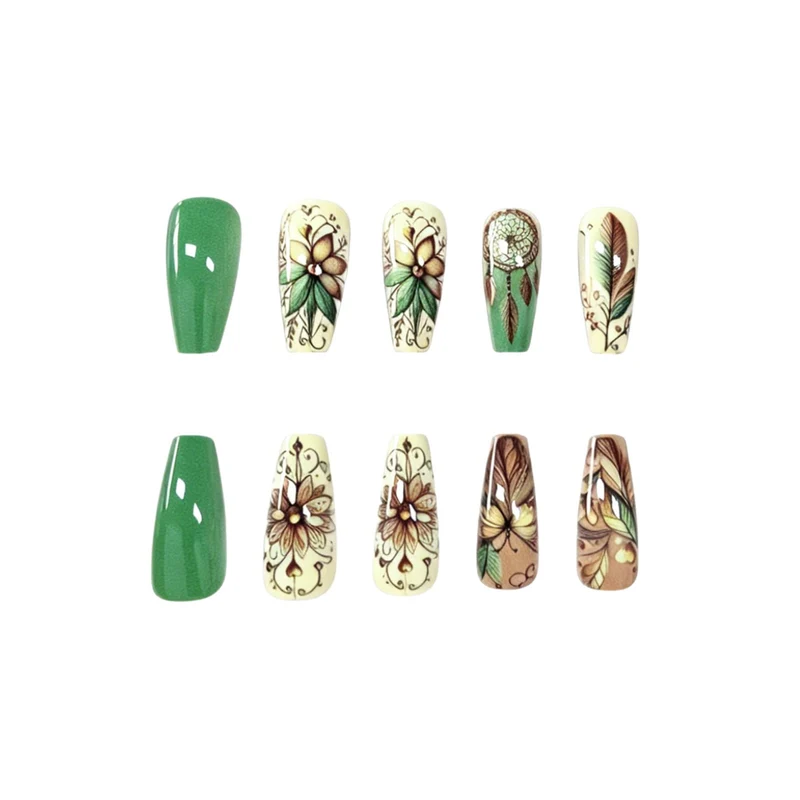 Floral-Inspired Articulated Nail Enhancements Stornfield