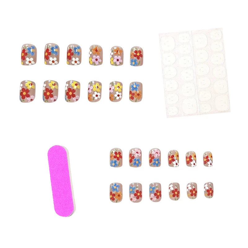 Floral-Inspired Acrylic Nail Art Stornfield