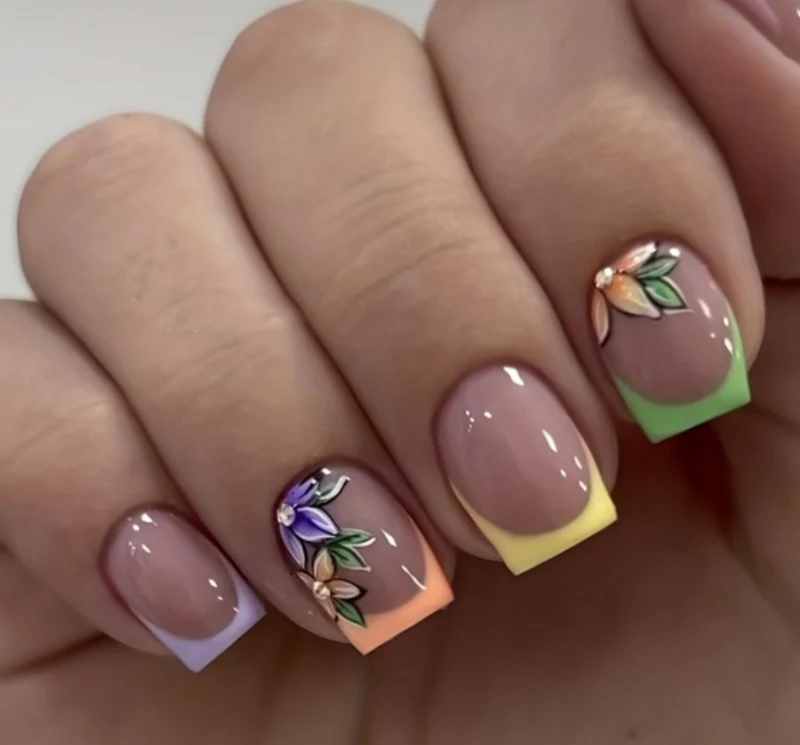 Floral Gradient Nail Art Kit Stornfield