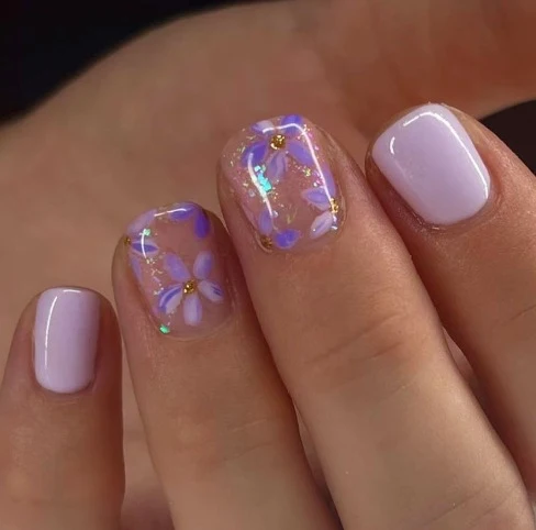 Floral Gel Nail Art Stornfield