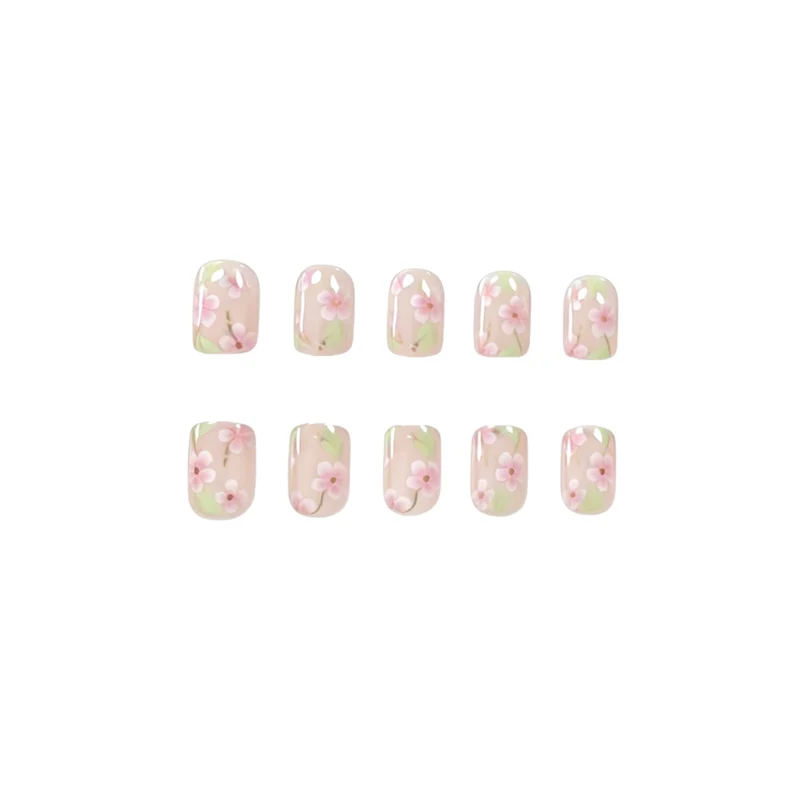 Floral Embellished Nail Art Enhancements Stornfield