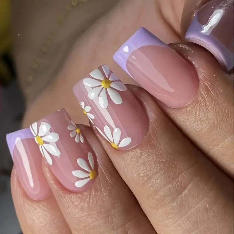 Floral Design Press-On Nail Set Stornfield
