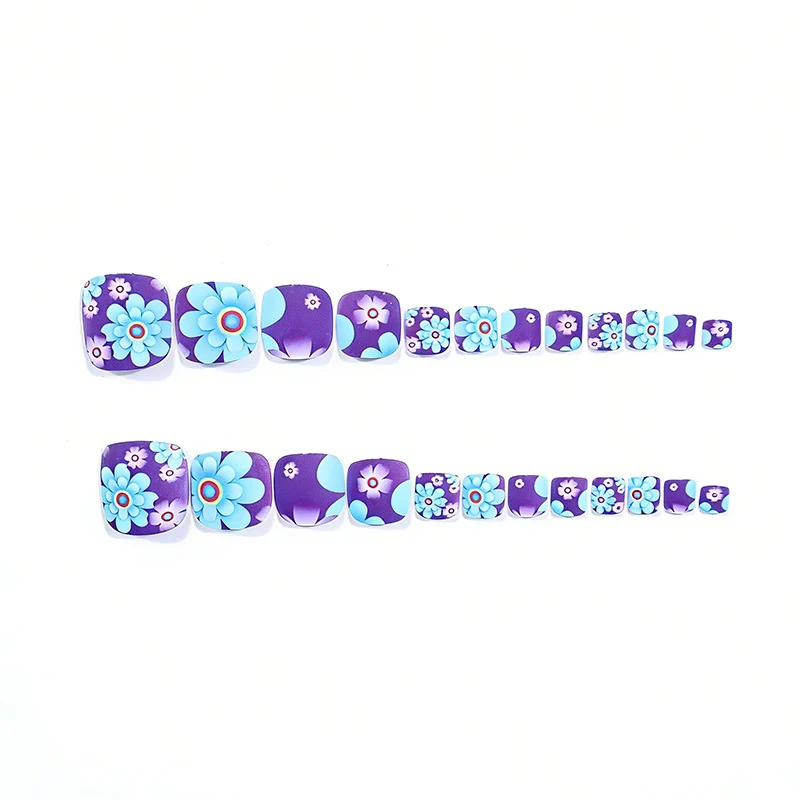Floral Design Pedicure Nail Art Enhancements Stornfield