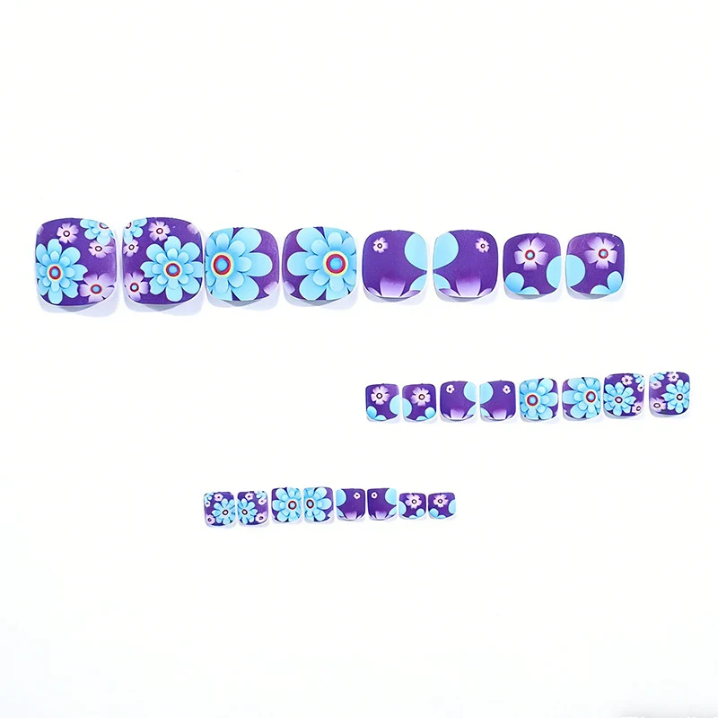 Floral Design Pedicure Nail Art Enhancements Stornfield