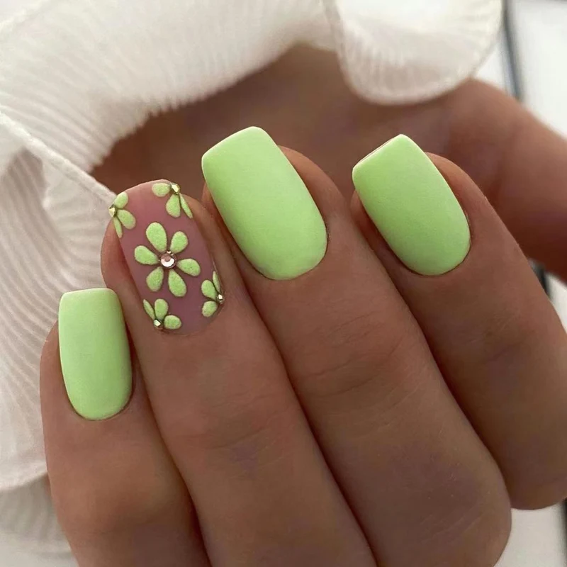Floral Design Nail Enhancements Stornfield