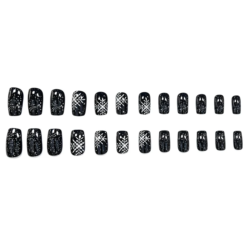 Festive Snowflake Nail Art Stornfield
