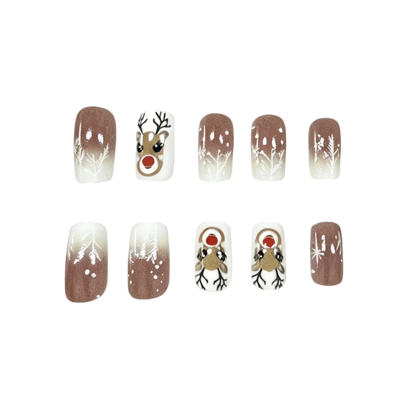 Festive Reindeer Nail Art Design Stornfield