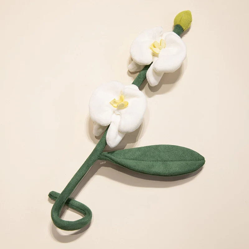 Plüsch Cordhosen Tulpe Katzenspielzeug mit flauschigem Pom-Bud & flexiblem Stiel Karnz