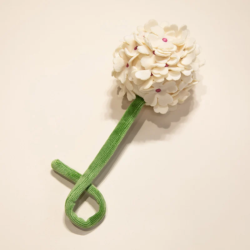 Plüsch Cordhosen Tulpe Katzenspielzeug mit flauschigem Pom-Bud & flexiblem Stiel Karnz