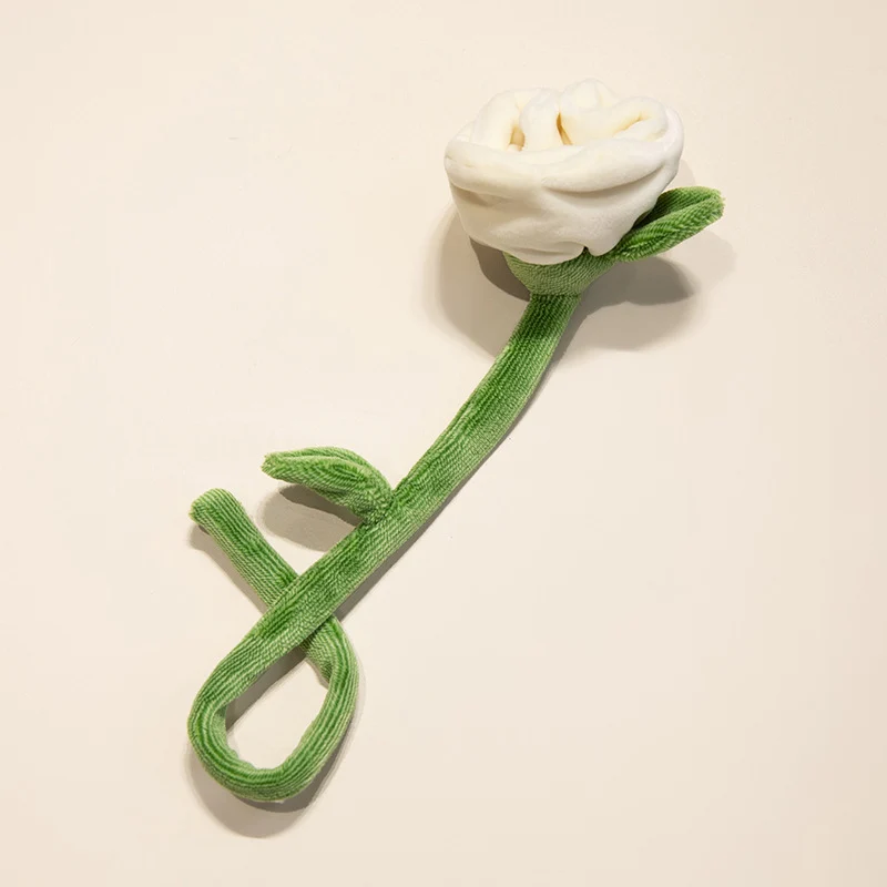 Plüsch Cordhosen Tulpe Katzenspielzeug mit flauschigem Pom-Bud & flexiblem Stiel Karnz