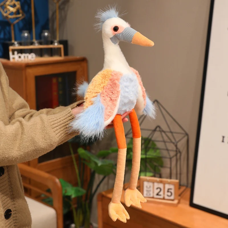 Langbeiniger Plüschmeeresvogel-Stofftier mit flauschigen Flügeln und biegsamen Beinen Karnz
