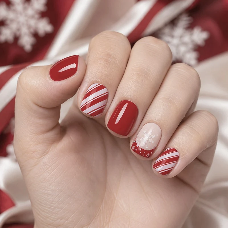 Festive Holiday Themed Nail Art Set Stornfield