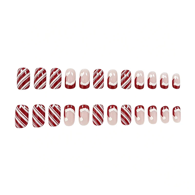 Festive Holiday Themed Acrylic Nail Art Enhancements Stornfield