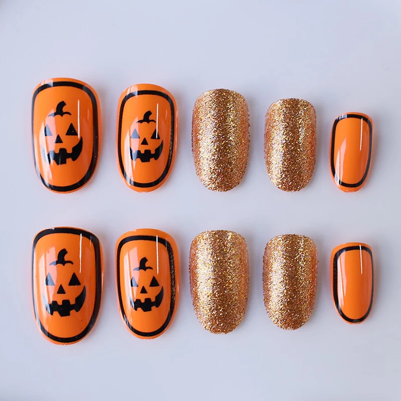 Festive Halloween Nail Art Enhancements Stornfield