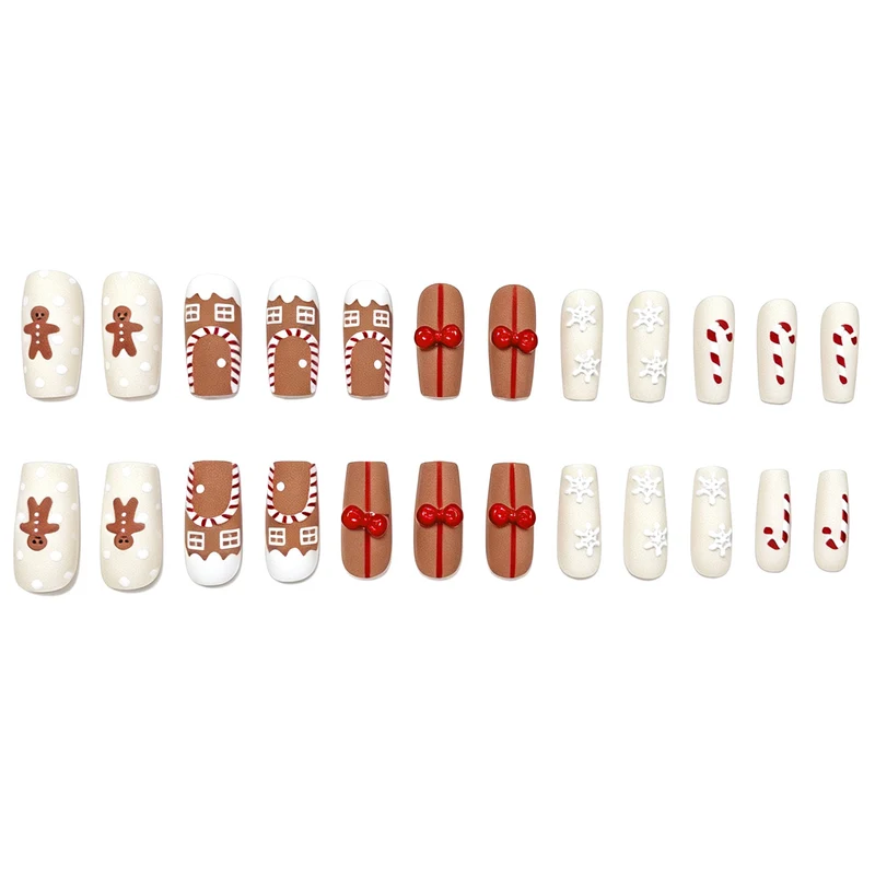 Festive Gingerbread Nail Art Stornfield