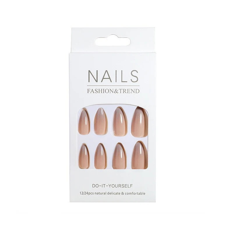 Natürliche Glossy Press-On Nail Tips Karnz
