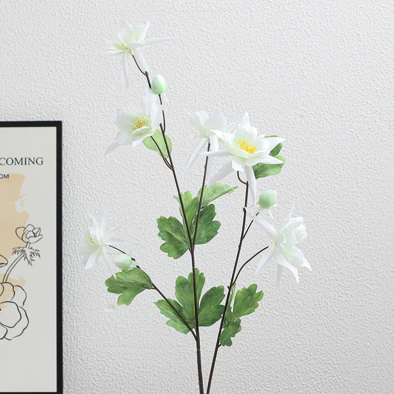Artificial bouquet with intricate flowers and leaves