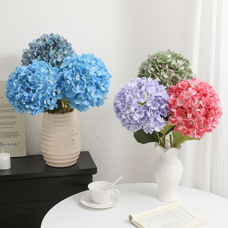 Artificial Hydrangea branch with detailed flowers