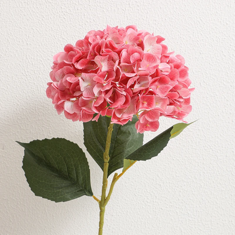 Artificial Hydrangea branch with detailed flowers