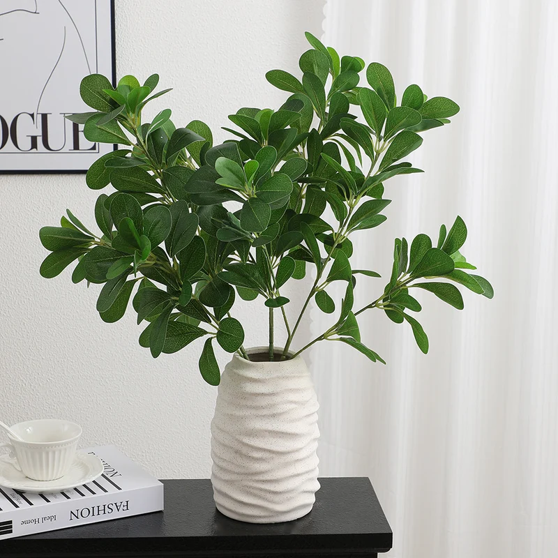 More elegant artificial branch with realistic leaves
