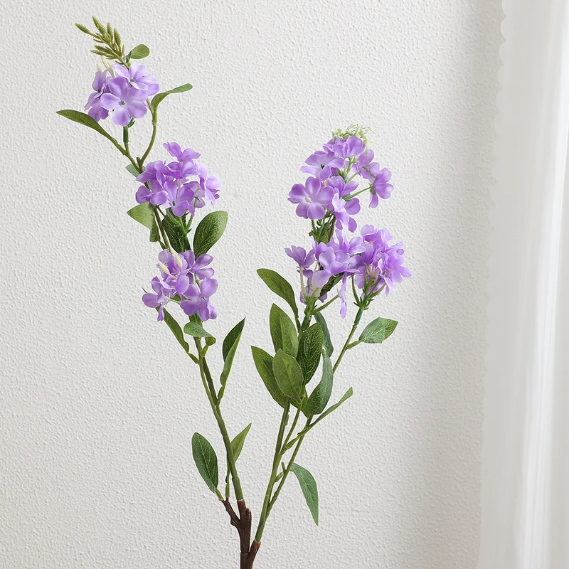 Decorative art branch with white flowers
