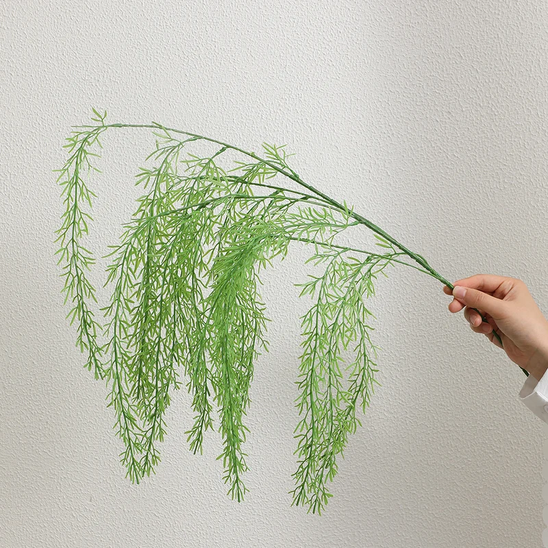 Decorative artificial branch with filigree, curved twigs