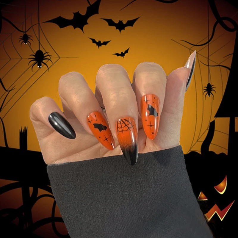 Halloween-Themen Press-On Nagelkunst-Set Karnz
