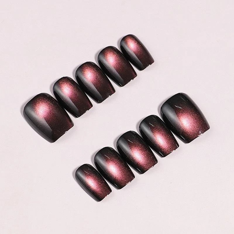 Künstlerische Ombre Press-On Nagelkunst Karnz