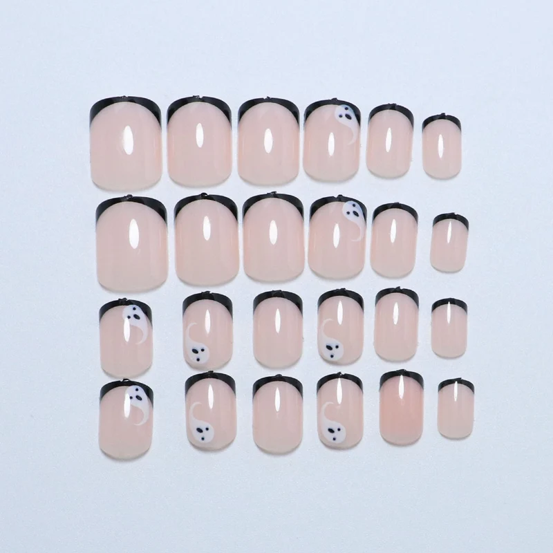Künstlerische Geister-Themen Press-On Nagelkunst Karnz