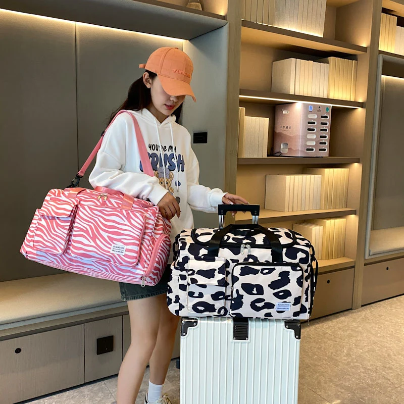 Stylish Zebra Print Travel Duffel Bag Stornfield