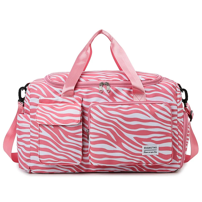 Stylish Zebra Print Travel Duffel Bag Stornfield