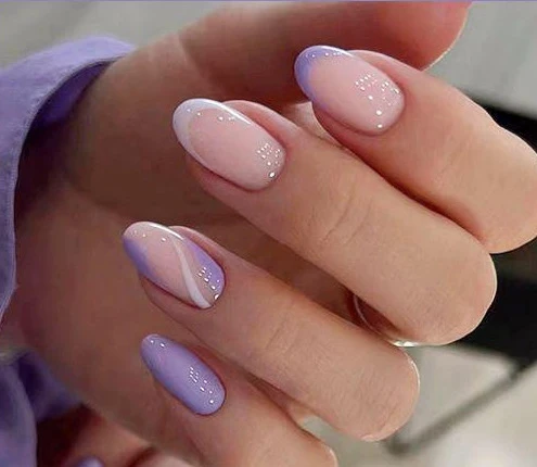 Glamorous Glitter Ombre Nail Enhancements Stornfield