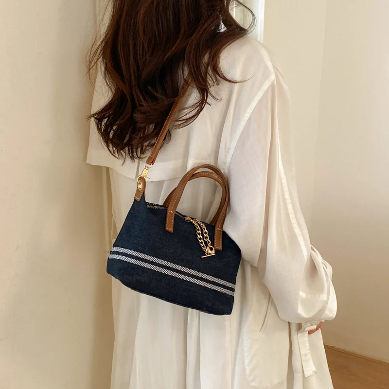 Stylische Denim Tragetasche