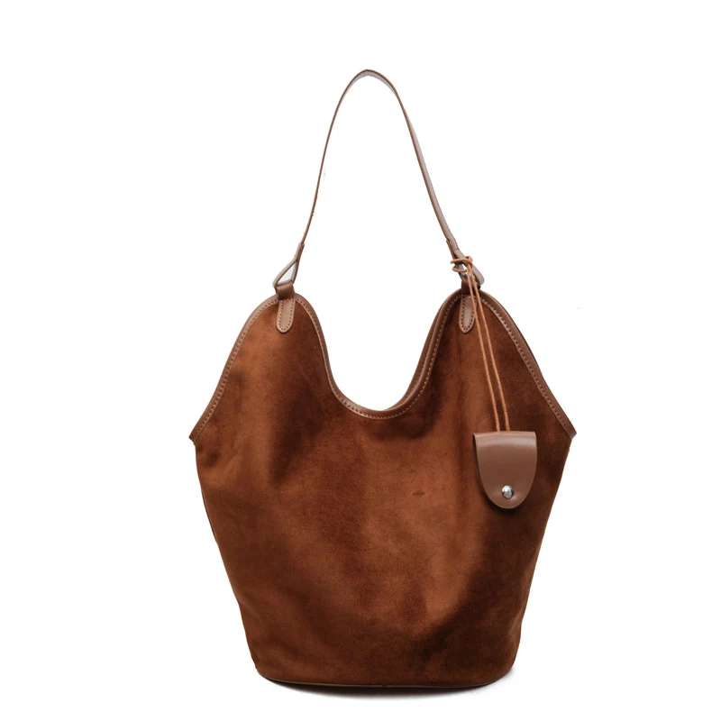 Weiches Wildleder Slouchy Tote