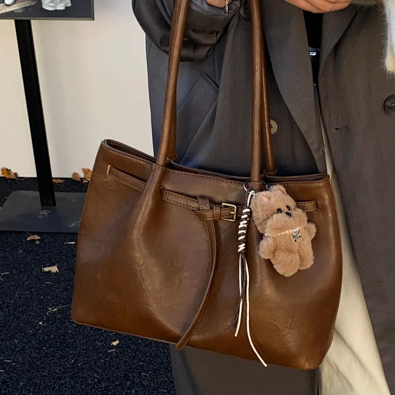 Luxuriöse Leder Schultertasche